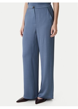 Marella Spodnie materiałowe Robinia2 2615131281 Granatowy Straight Fit ze sklepu MODIVO w kategorii Spodnie damskie - zdjęcie 188062110