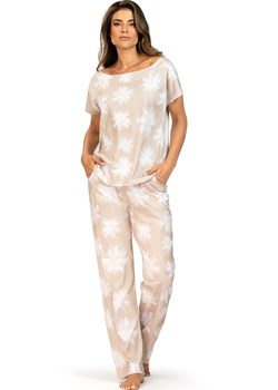 Dwuczęściowa piżama damska 030, Kolor beżowy-wzór, Rozmiar S, Wies-MANN ze sklepu Primodo w kategorii Piżamy damskie - zdjęcie 188062704