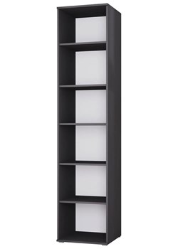 Czarny regał typu słupek 30 cm D4-A56 ze sklepu Edinos.pl w kategorii Regały i witryny - zdjęcie 188062762