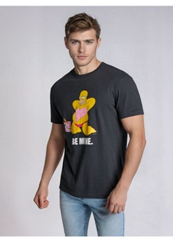 Sinsay - Bawełniana koszulka z nadrukiem The Simpsons - szary ze sklepu Sinsay w kategorii T-shirty męskie - zdjęcie 188063980