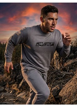 Sinsay - Bluza crewneck z napisem - szary ze sklepu Sinsay w kategorii Bluzy męskie - zdjęcie 188064024