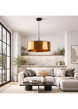 Miedziana lampa wisząca nad stół SINTRA MIRROR fi - 50 cm ze sklepu Lysne w kategorii Lampy wiszące - zdjęcie 188065453