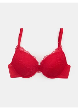 Sinsay - Biustonosz Extra Push-Up z koronką - czerwony ze sklepu Sinsay w kategorii Biustonosze - zdjęcie 188065881