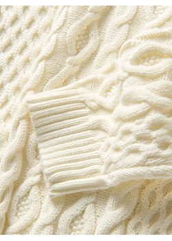 Reserved - Sweter z dodatkiem wiskozy - złamana biel ze sklepu Reserved w kategorii Swetry dziewczęce - zdjęcie 188066041