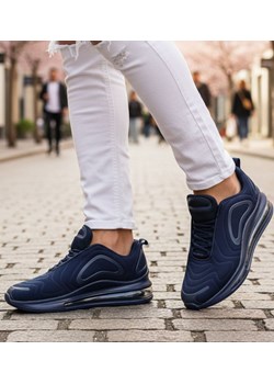 Granatowe sznurowane buty sportowe /G2-1 17959 W388/ ze sklepu Pantofelek24.pl w kategorii Trampki męskie - zdjęcie 188066140