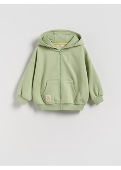 Reserved - Bawełniana bluza oversize - oliwkowy ze sklepu Reserved w kategorii Bluzy chłopięce - zdjęcie 188066672