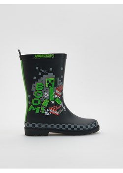 Reserved - Kalosze Minecraft - czarny ze sklepu Reserved w kategorii Kalosze dziecięce - zdjęcie 188066934