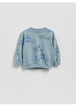 Reserved - Bluza oversize z nadrukiem - niebieski ze sklepu Reserved w kategorii Bluzy chłopięce - zdjęcie 188066962