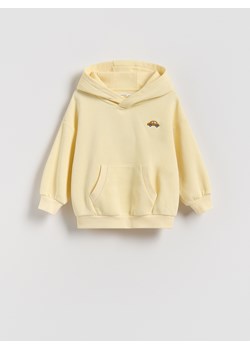 Reserved - Bawełniana bluza z haftem - żółty ze sklepu Reserved w kategorii Bluzy chłopięce - zdjęcie 188066964