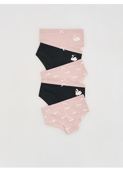 Reserved - Bawełniane majtki 5 pack - brudny róż ze sklepu Reserved w kategorii Majtki dziecięce - zdjęcie 188067030