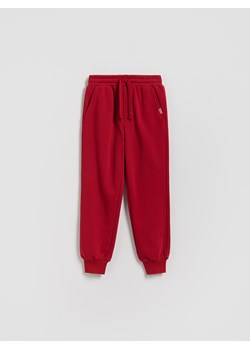 Reserved - Bawełniane spodnie jogger - czerwony ze sklepu Reserved w kategorii Spodnie chłopięce - zdjęcie 188067634