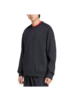 Bluza męska adidas Originals Premium Essentials Crew Sweatshirt JC9574 - czarna ze sklepu streetstyle24.pl w kategorii Bluzy męskie - zdjęcie 188068100