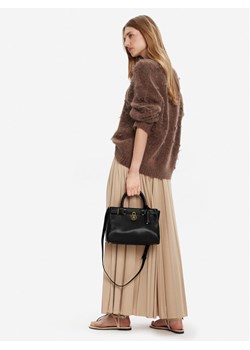 Tommy Hilfiger Torebka American Icon Mini Tote Leather AW0AW17926 Czarny ze sklepu MODIVO w kategorii Kuferki - zdjęcie 188068433