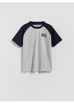 Reserved - T-shirt z nadrukiem - jasnoszary ze sklepu Reserved w kategorii T-shirty chłopięce - zdjęcie 188068851