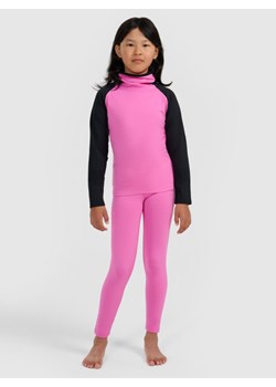 Dziewczęca bielizna termiczna ocieplana (dół) 4F 4FJRAW25UBRUF113 - różowa ze sklepu Sportstylestory.com w kategorii Bielizna termoaktywna - zdjęcie 188069290