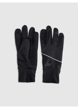 Rękawiczki Touch Screen uniseks 4F 4FWMM00AFGLU182 - czarne ze sklepu Sportstylestory.com w kategorii Rękawiczki męskie - zdjęcie 188069504