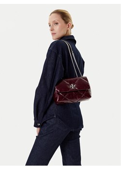 Torebka Tory Burch Kira Diamond 169326 Bordowy ze sklepu eobuwie.pl w kategorii Kopertówki - zdjęcie 188069780
