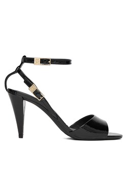 Sandały Tommy Hilfiger Th Elegant Patent Sandal FW0FW08961 Czarny ze sklepu eobuwie.pl w kategorii Sandały damskie - zdjęcie 188071614