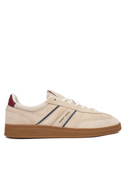 Sneakersy Tommy Jeans The Greenwich Edge Suede EM0EM01662 Écru ze sklepu eobuwie.pl w kategorii Buty sportowe męskie - zdjęcie 188071692