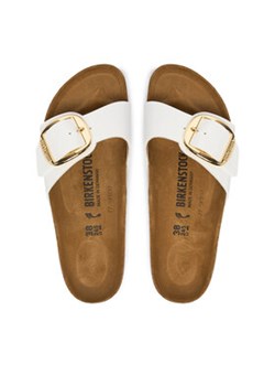 Klapki Birkenstock Madrid Big Buckle 1019814 Biały ze sklepu eobuwie.pl w kategorii Klapki damskie - zdjęcie 188072670