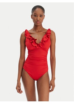 LAUREN RALPH LAUREN Strój kąpielowy 20601010 Czerwony ze sklepu MODIVO w kategorii Stroje kąpielowe - zdjęcie 188074384