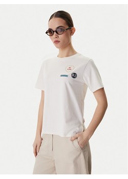 Weekend Max Mara T-Shirt West 2615971041 Écru Regular Fit ze sklepu MODIVO w kategorii Bluzki damskie - zdjęcie 188074503