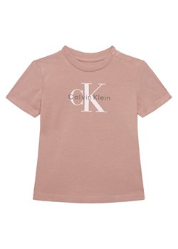 Calvin Klein Jeans T-Shirt Monogram IN0IN00334 Różowy Regular Fit ze sklepu MODIVO w kategorii Bluzki dziewczęce - zdjęcie 188074554