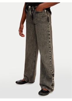 Calvin Klein Jeans Jeansy IG0IG03055 Szary Wide Leg ze sklepu MODIVO w kategorii Spodnie dziewczęce - zdjęcie 188074561