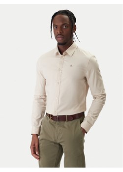 Tommy Jeans Koszula Original DM0DM04405 Beżowy Slim Fit ze sklepu MODIVO w kategorii Koszule męskie - zdjęcie 188074752