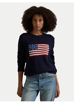 Polo Ralph Lauren Sweter 710718281006 Granatowy Regular Fit ze sklepu MODIVO w kategorii Swetry męskie - zdjęcie 188074883