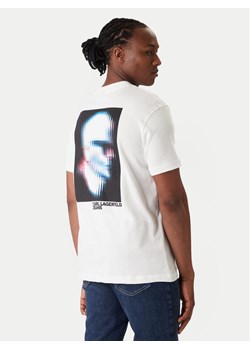 Karl Lagerfeld Jeans T-Shirt B1M17069 Biały Regular Fit ze sklepu MODIVO w kategorii T-shirty męskie - zdjęcie 188074942