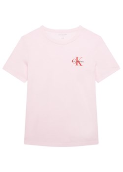Calvin Klein Jeans T-Shirt Chest Monologo IU0IU00719 Różowy Regular Fit ze sklepu MODIVO w kategorii Bluzki dziewczęce - zdjęcie 188075061