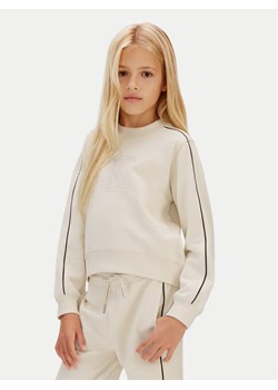 Calvin Klein Jeans Dres Co Terry Piping IG0IG03071 Écru Regular Fit ze sklepu MODIVO w kategorii Komplety dziewczęce - zdjęcie 188075124