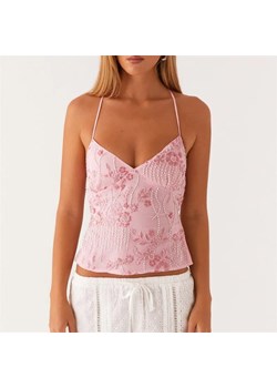 Cekinowy top z odkrytymi plecami - Różowy S ze sklepu Intimica.pl w kategorii Bluzki damskie - zdjęcie 188081154