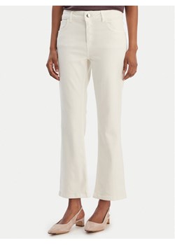 Marella Spodnie materiałowe Sfinge 2615131261 Écru Slim Fit ze sklepu MODIVO w kategorii Spodnie damskie - zdjęcie 188081280