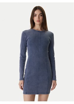 HUGO Sukienka dzianinowa Nopal 50552814 Niebieski Slim Fit ze sklepu MODIVO w kategorii Sukienki - zdjęcie 188081282