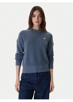 Guess Jeans Sweter W6RR20 Z3HM1 Niebieski Regular Fit ze sklepu MODIVO w kategorii Swetry damskie - zdjęcie 188081344