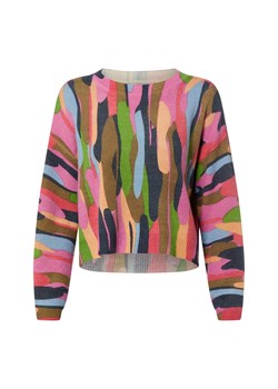 Nümph Damski sweter z dzianiny z zawartością wełny - Nuamara Kobiety brudny róż wzorzysty ze sklepu vangraaf w kategorii Swetry damskie - zdjęcie 188082042