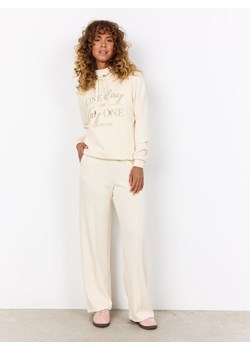 soyaconcept® Damskie spodnie materiałowe - Banu Kobiety Sztuczne włókno waniliowy jednolity ze sklepu vangraaf w kategorii Spodnie damskie - zdjęcie 188082050