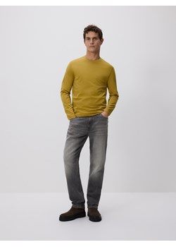 Reserved - Longsleeve z merceryzowanej bawełny - jasny zielony ze sklepu Reserved w kategorii T-shirty męskie - zdjęcie 188082190