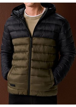 Sinsay - Kurtka puffer z kapturem - zielony ze sklepu Sinsay w kategorii Kurtki męskie - zdjęcie 188083190