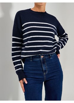 Sinsay - Sweter w paski - granatowy ze sklepu Sinsay w kategorii Swetry damskie - zdjęcie 188083210