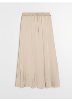 Sinsay - Jednolita spódnica midi - beżowy ze sklepu Sinsay w kategorii Spódnice - zdjęcie 188083221