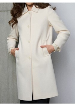 Sinsay - Klasyczny płaszcz z kołnierzykiem - żółty ze sklepu Sinsay w kategorii Płaszcze damskie - zdjęcie 188083232