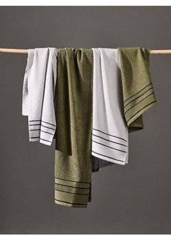 Sinsay - Bawełniany ręcznik z paskami - szary ze sklepu Sinsay w kategorii Ręczniki - zdjęcie 188083243