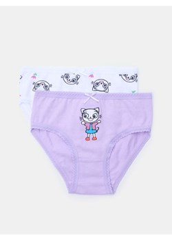 Sinsay - Majtki Classic 2 pack Kitty Kotty - fioletowy ze sklepu Sinsay w kategorii Majtki dziecięce - zdjęcie 188083390