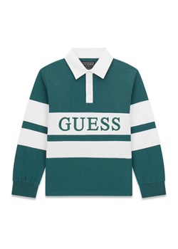 Guess Kurtka przejściowa L6RL09 WCFM0 Granatowy Regular Fit ze sklepu MODIVO w kategorii Kurtki chłopięce - zdjęcie 188083443