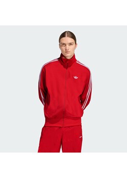 adidas Bluza adicolor Firebird KE0788 Czerwony Loose Fit ze sklepu MODIVO w kategorii Bluzy męskie - zdjęcie 188083463