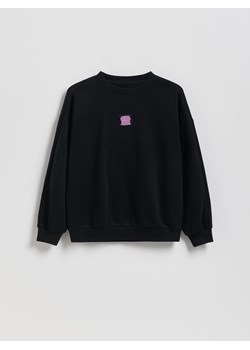 Reserved - Bawełniana bluza oversize - czarny ze sklepu Reserved w kategorii Bluzy chłopięce - zdjęcie 188083742