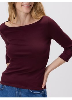 Reserved - Bawełniany longsleeve - bordowy ze sklepu Reserved w kategorii Bluzki damskie - zdjęcie 188087302